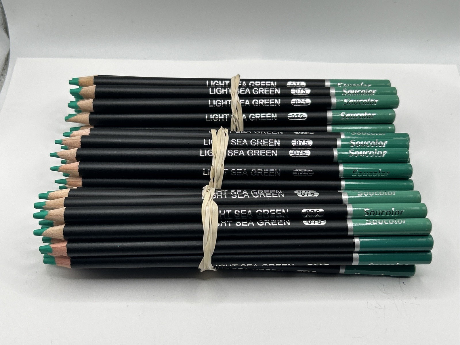 075 LIGHT SEA GREEN (60 Count) – Soucolor Colored Pencils – 4.0 mm Soft Core