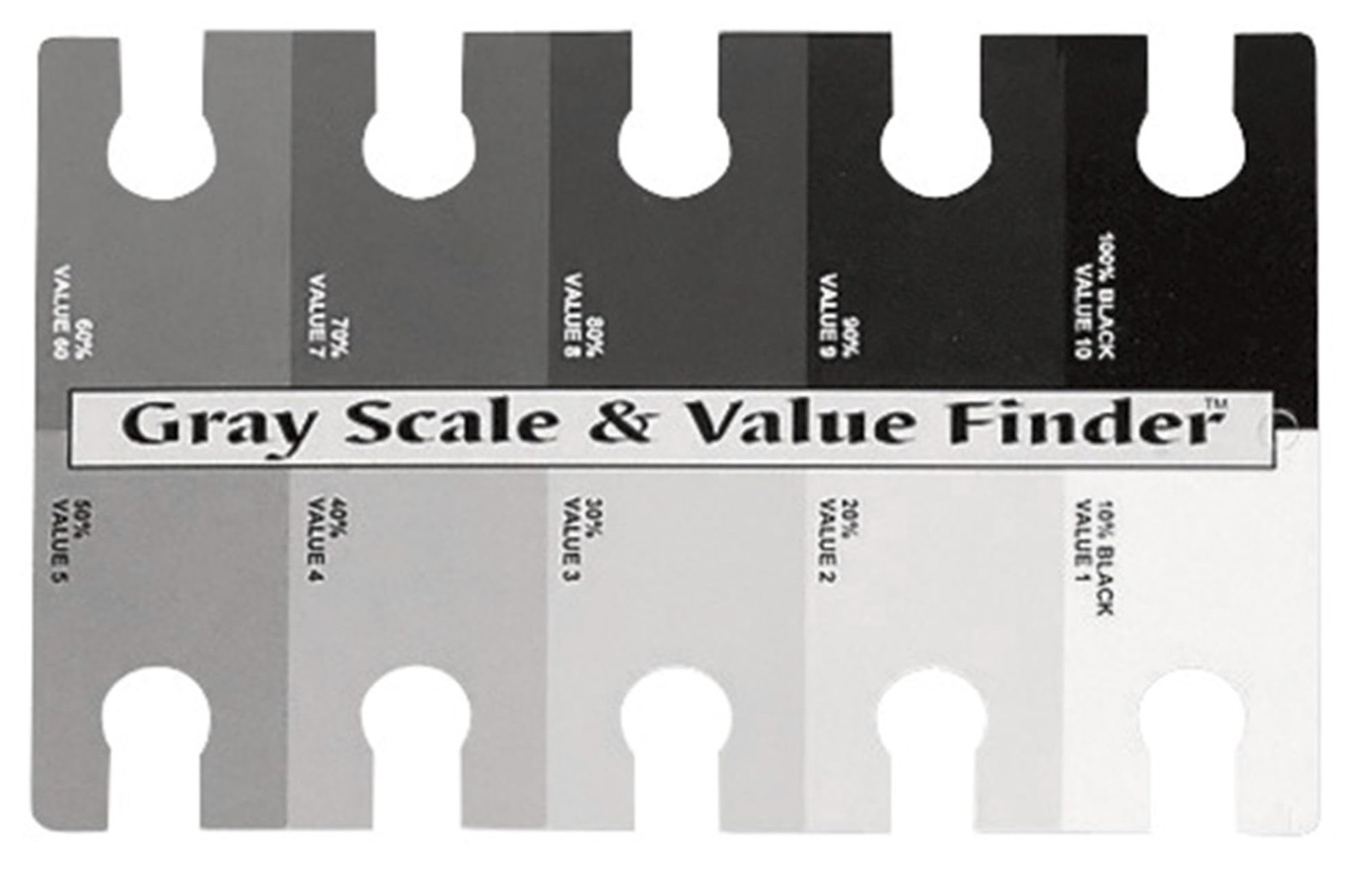 The Company Gray Scale & Value Finder-4″X6″