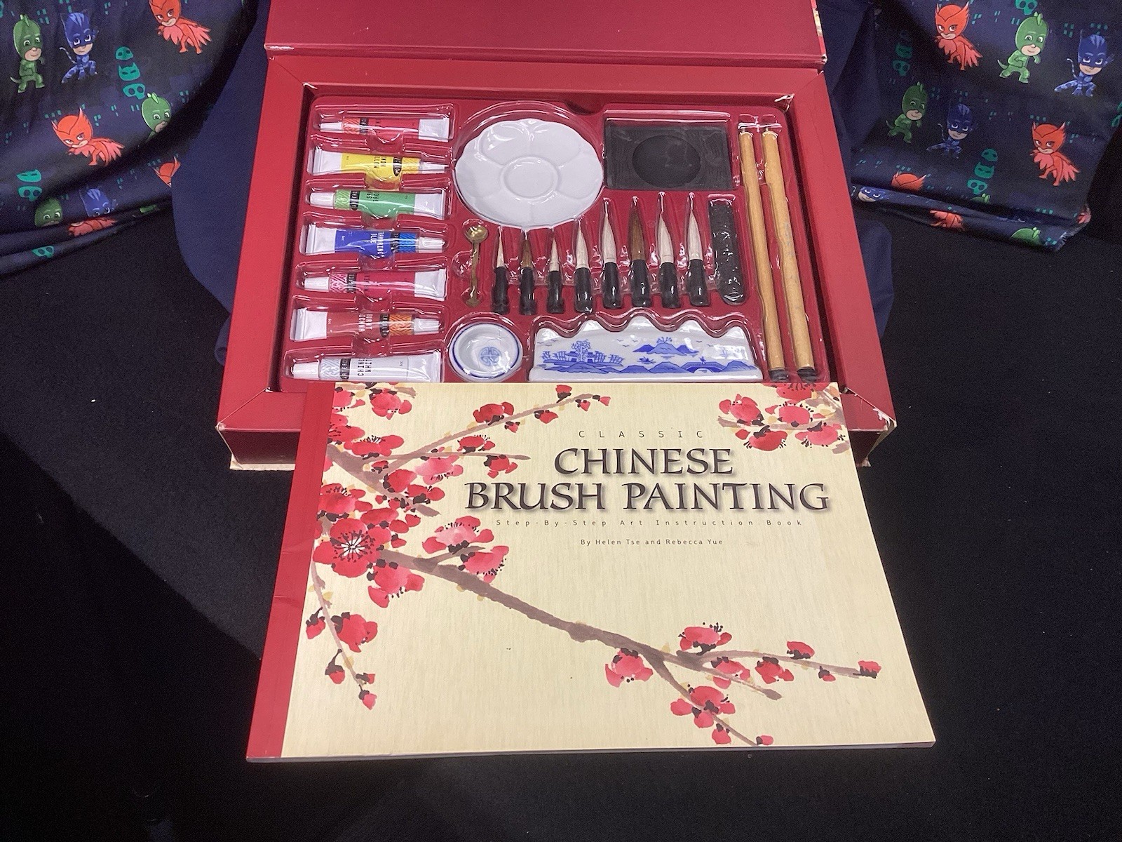 2007 Aspiring Artists Art Set Classic Chinese Brush Painting Deluxe 25pc Kit NEW