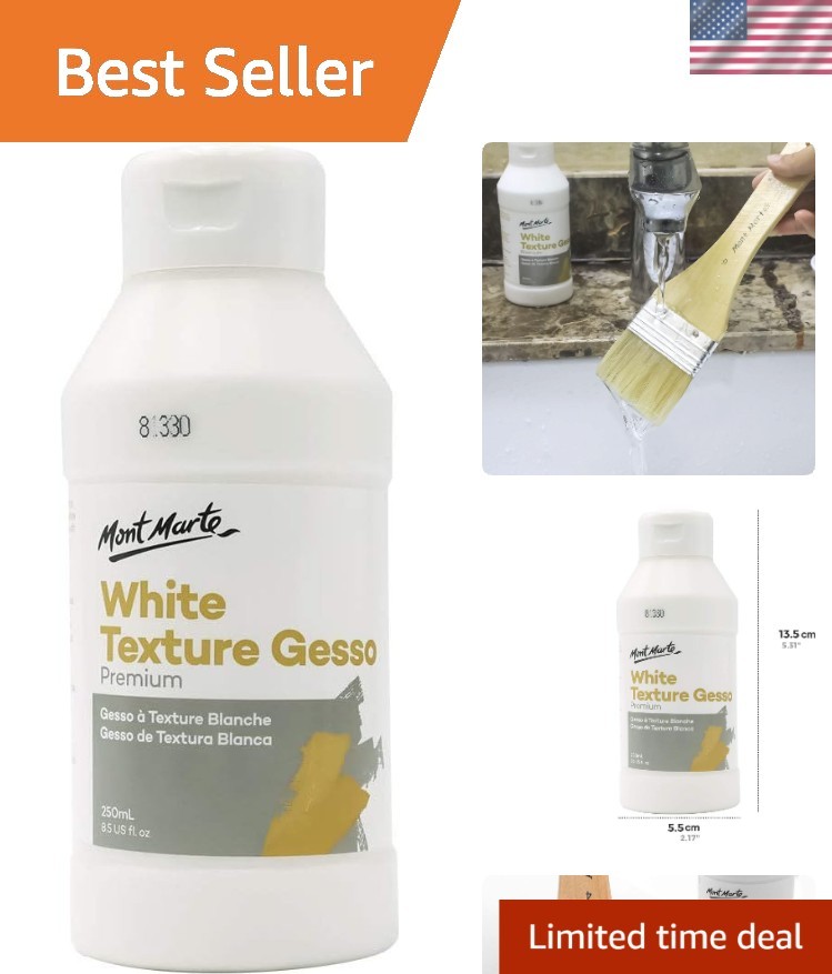250ml Gesso for Artists – Perfect Prep for Canvas, Paper & Wood