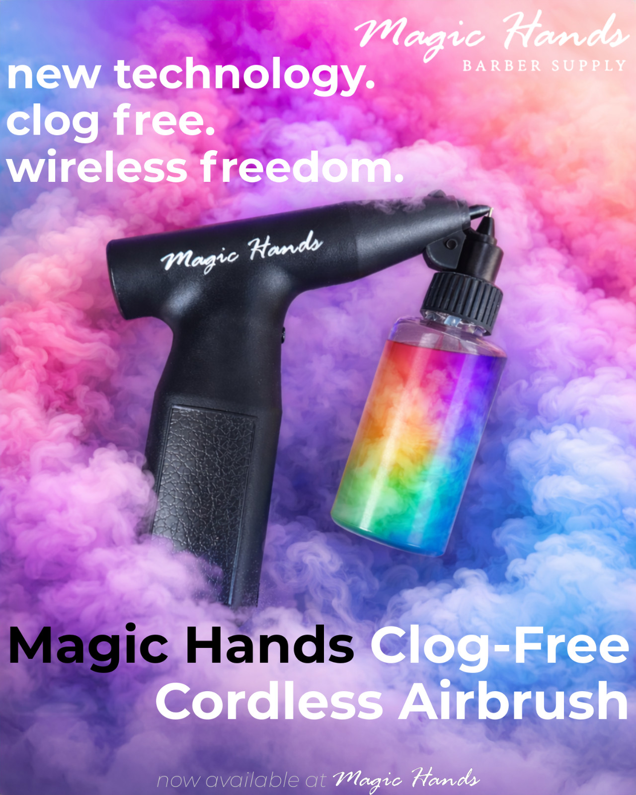 Magic Hands Airbrush – Clog-Free Cordless Airbrush (MH110)