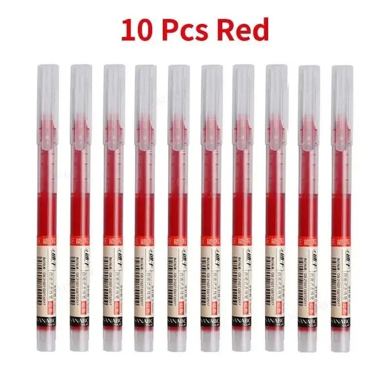 10PCS Fine Tip Gel Pens Smooth Writing for Office, School & Daily Notes