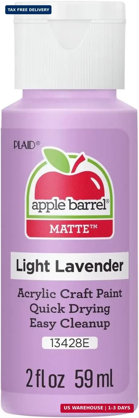 Apple Barrel Acrylic Paint, Light Lavender 2 fl oz Classic, Easy To Apply DIY Ar