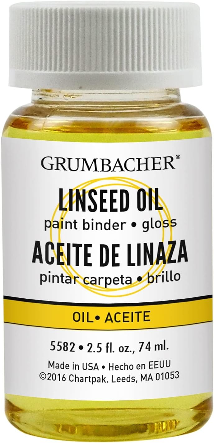 Grumbacher Linseed Oil Medium for 2.5 Fl Oz (Pack of 1), Original version