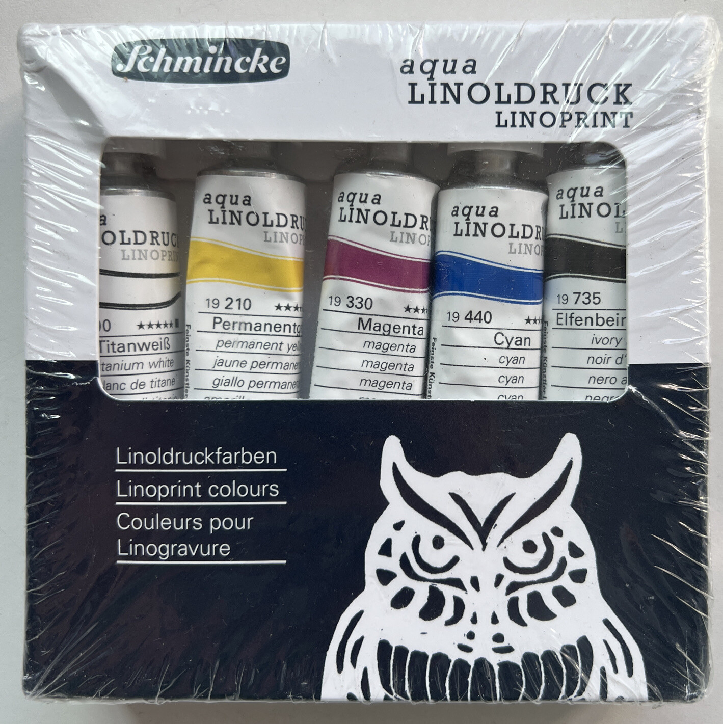 Schmincke Lino Block Printing ink Set – Water Based – 5 x 20ml Tubes US Seller