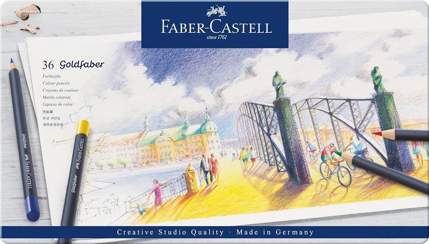 Faber-Castell Goldfaber Color Pencils Tin Set 36pc -*NEW*