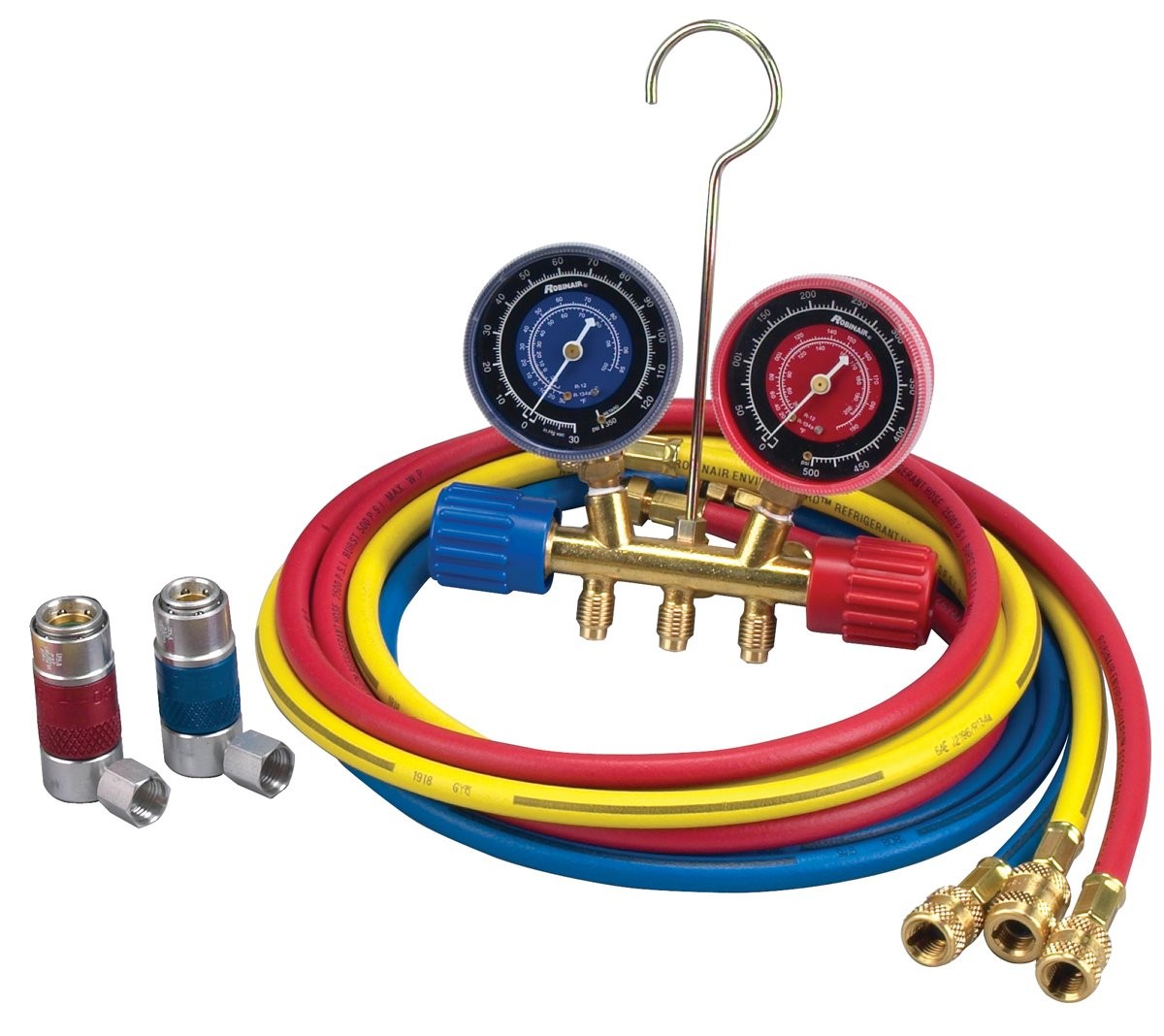 Robinair 45111 R134a Brass Manifold Hose Kit