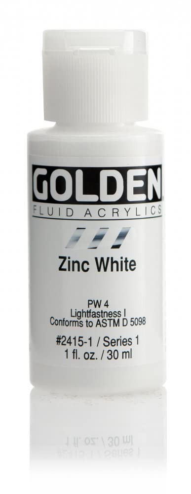 Fluid Acrylic Paint 1 Ounce-White