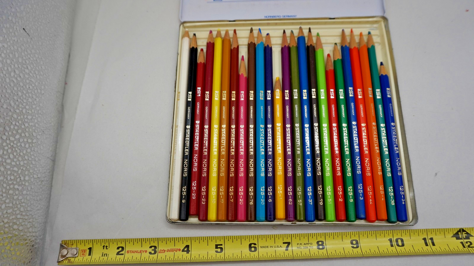 Staedtler Panorama 24 Noris Colored Pencils Vintage Tin Assorted Colors Germany