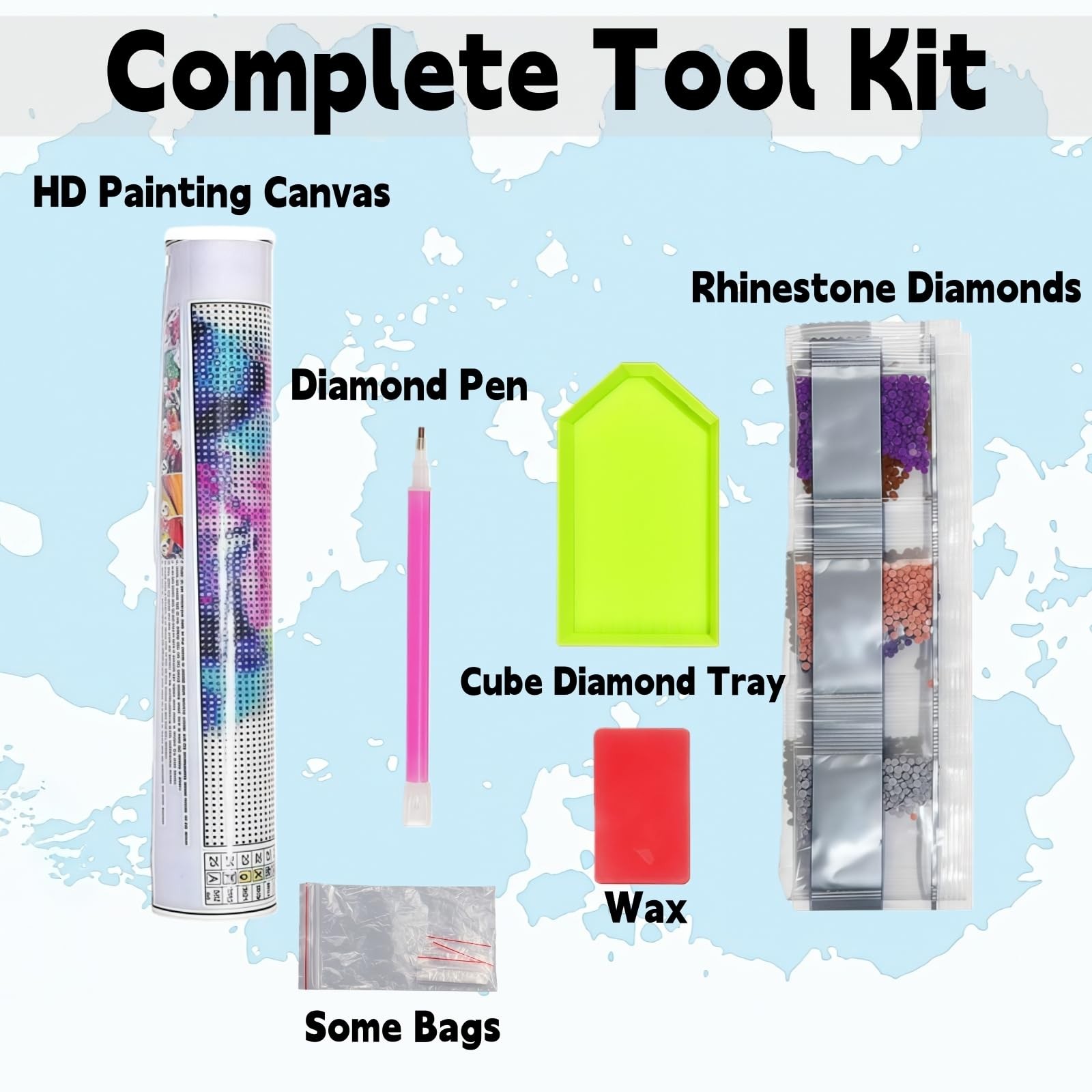 5D Diamond Painting Kits for Adults, Cute Sleeping Rabbit Full Round Drills Gem