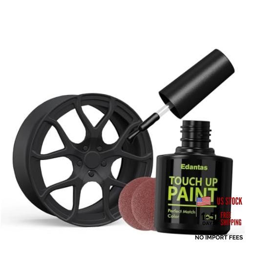 Matte Black Rim Touch Up Paint for Car, Automotive Black Wheel Touch