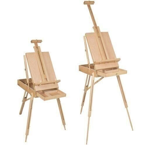 French Style Portable Tripod Wooden Artist Easel
