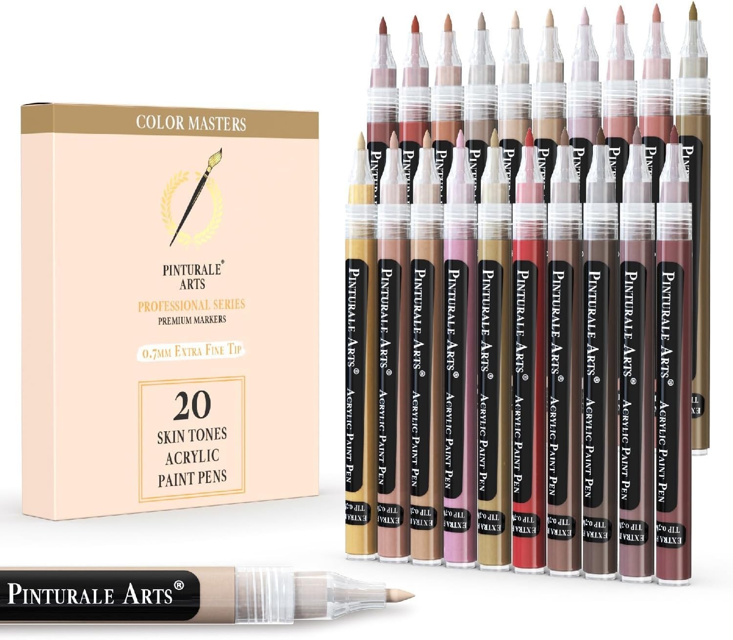 Acrylic Paint Markers Skin Tone | Set 20 Skin Tone Paint Ma