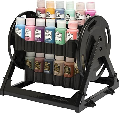 Rotational Organizer Storage Container That Stores 24 Standard 2 fl oz Bottle…