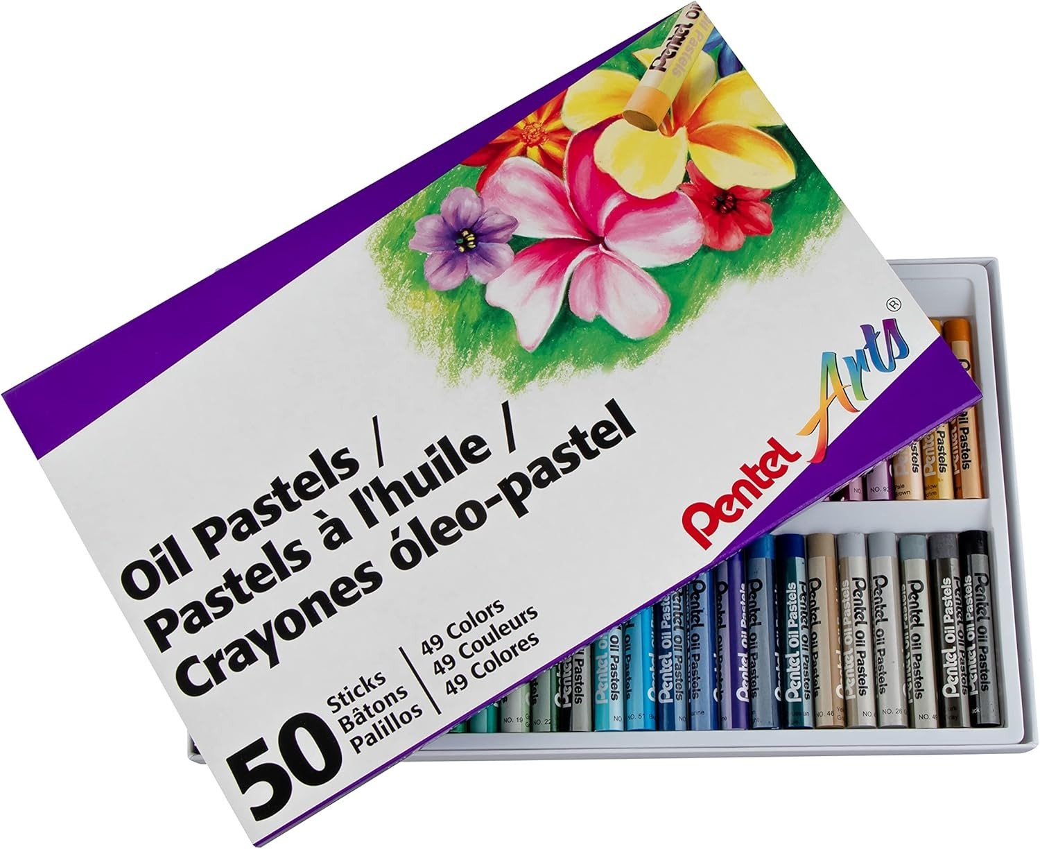 “Professional Oil Pastels Set – 50 Soft Colors for Artists and Students. “