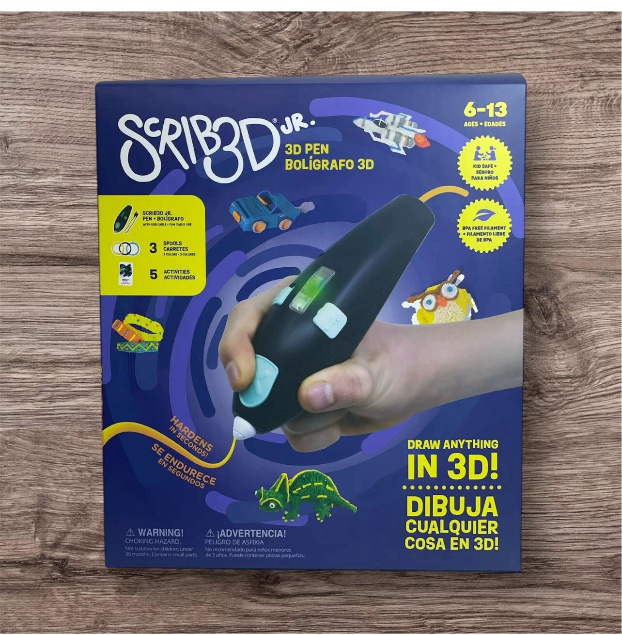 Scrib3d Jr. 3D Pen Ages 6-13 Draw Anything In 3D