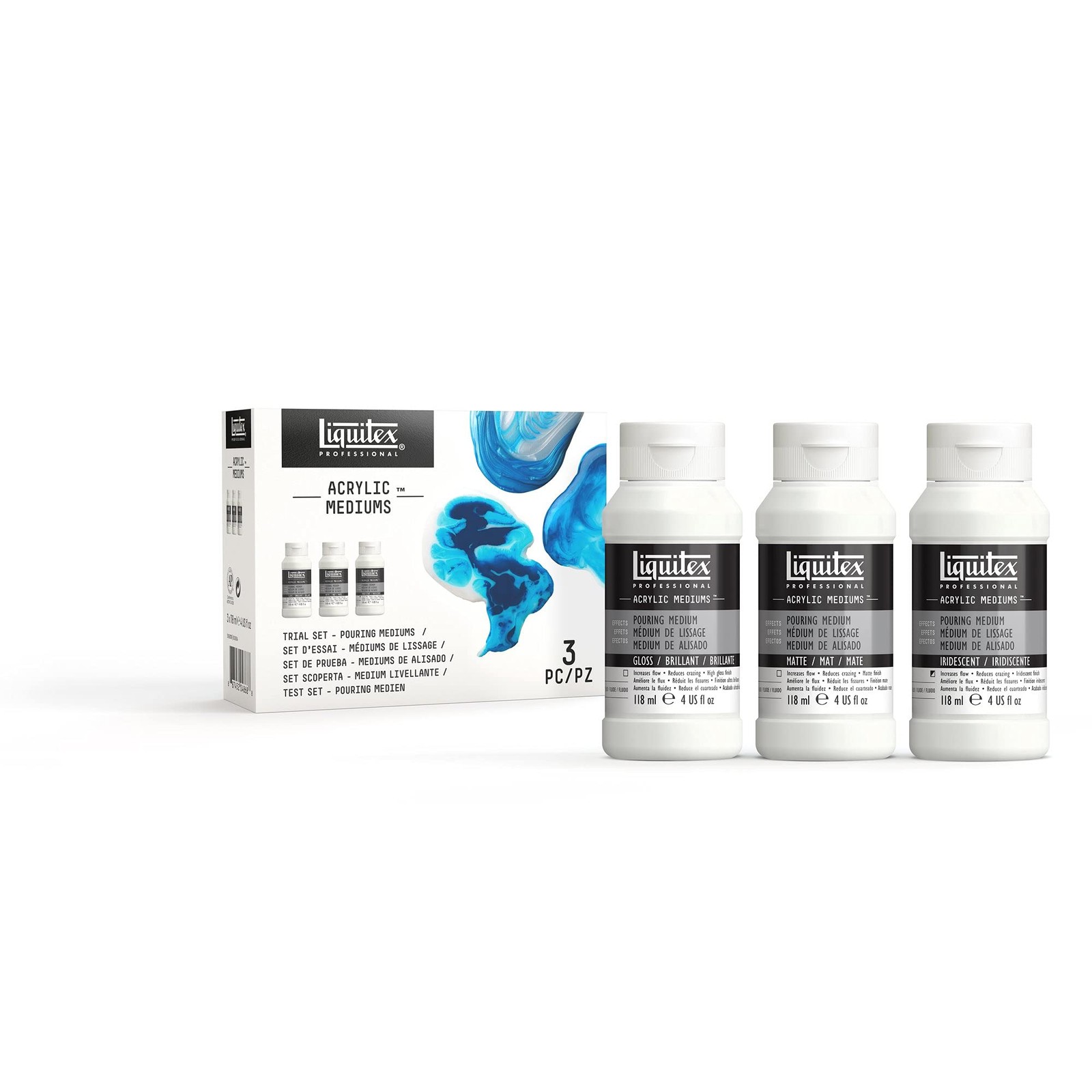 Acrylic Pouring Medium For Smooth High Gloss Paint Flow And Casting Applications