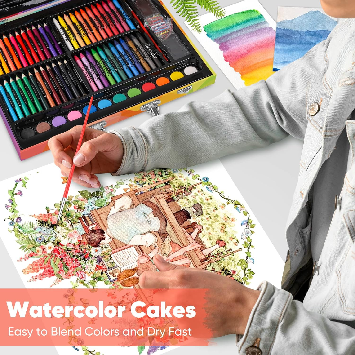 Arts and Crafts Supplies, 3-Pack Drawing Painting Set for Kids Girls Boys Teens,