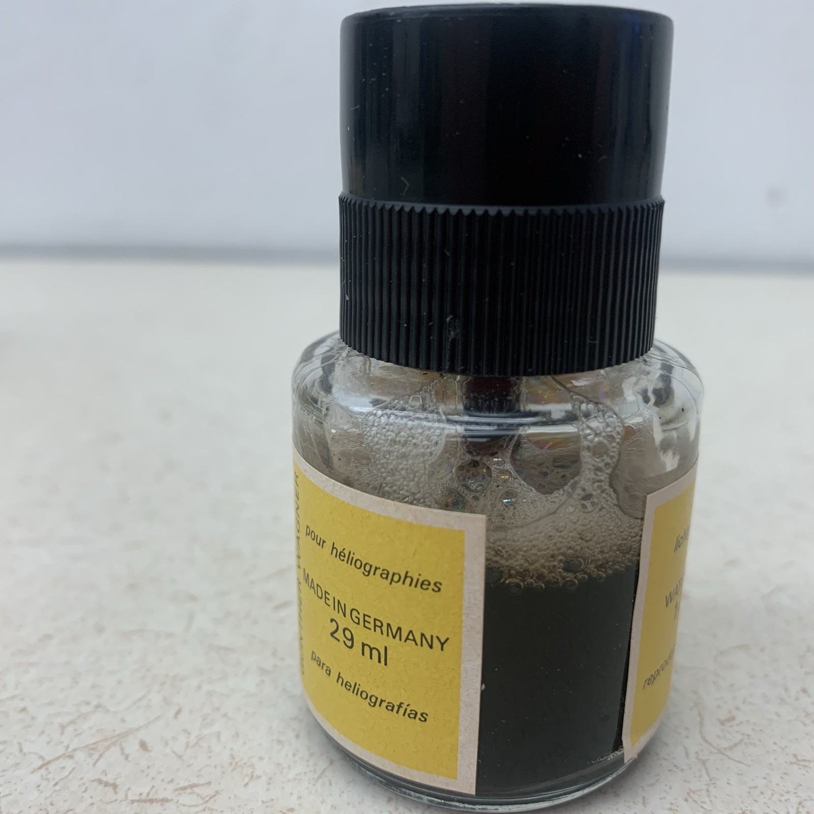 Vintage Pelikan Drawing Ink Tusche 17 Black Schwarz Noir Made Germany 1oz *read