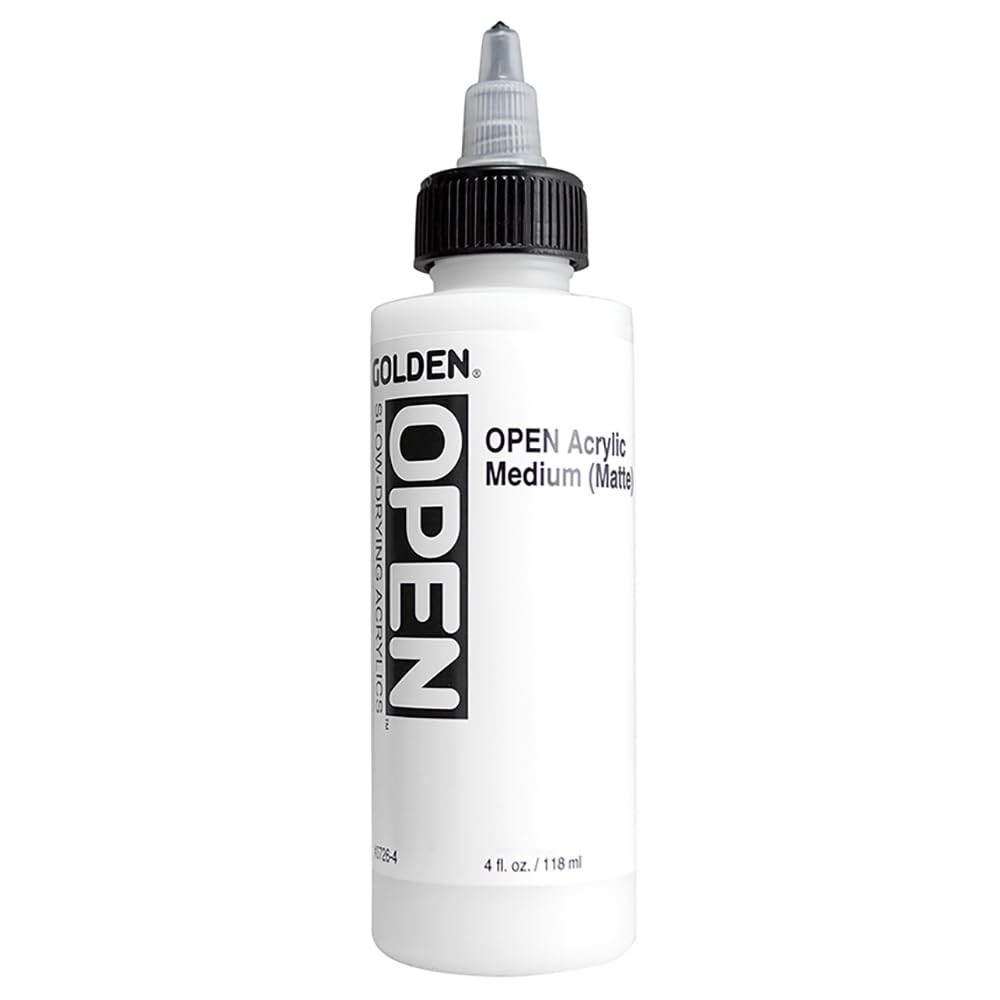 Golden OPEN Slow-Drying Acrylic Medium 4 fl oz Bottle Matte Finish