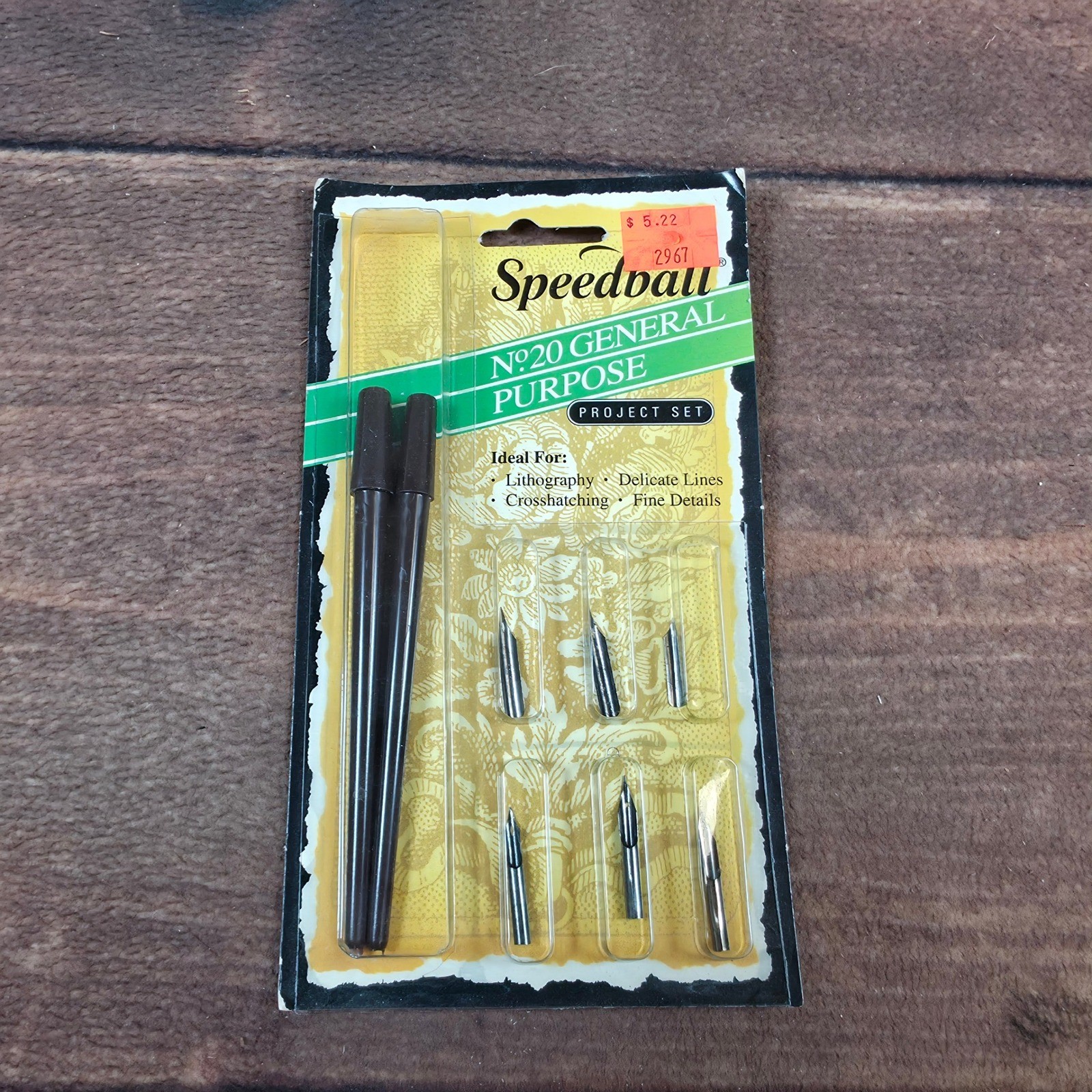 Speedball Calligraphy Project Set No. 20 N/A Brown New Vintage Drawing Nibs