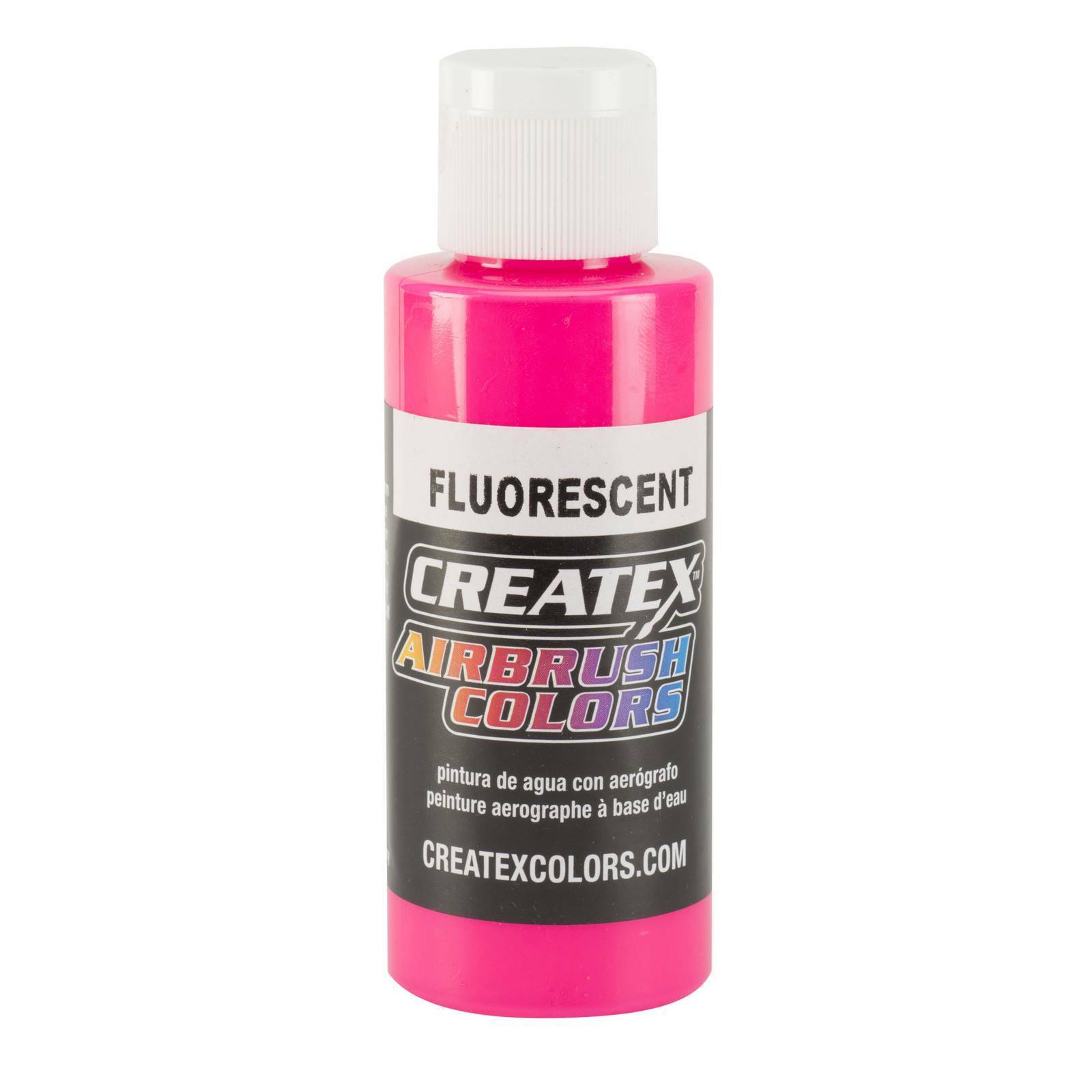 Createx Airbrush Colors 5407-02 Fluorescent Pink 2 oz. Airbrush Paint