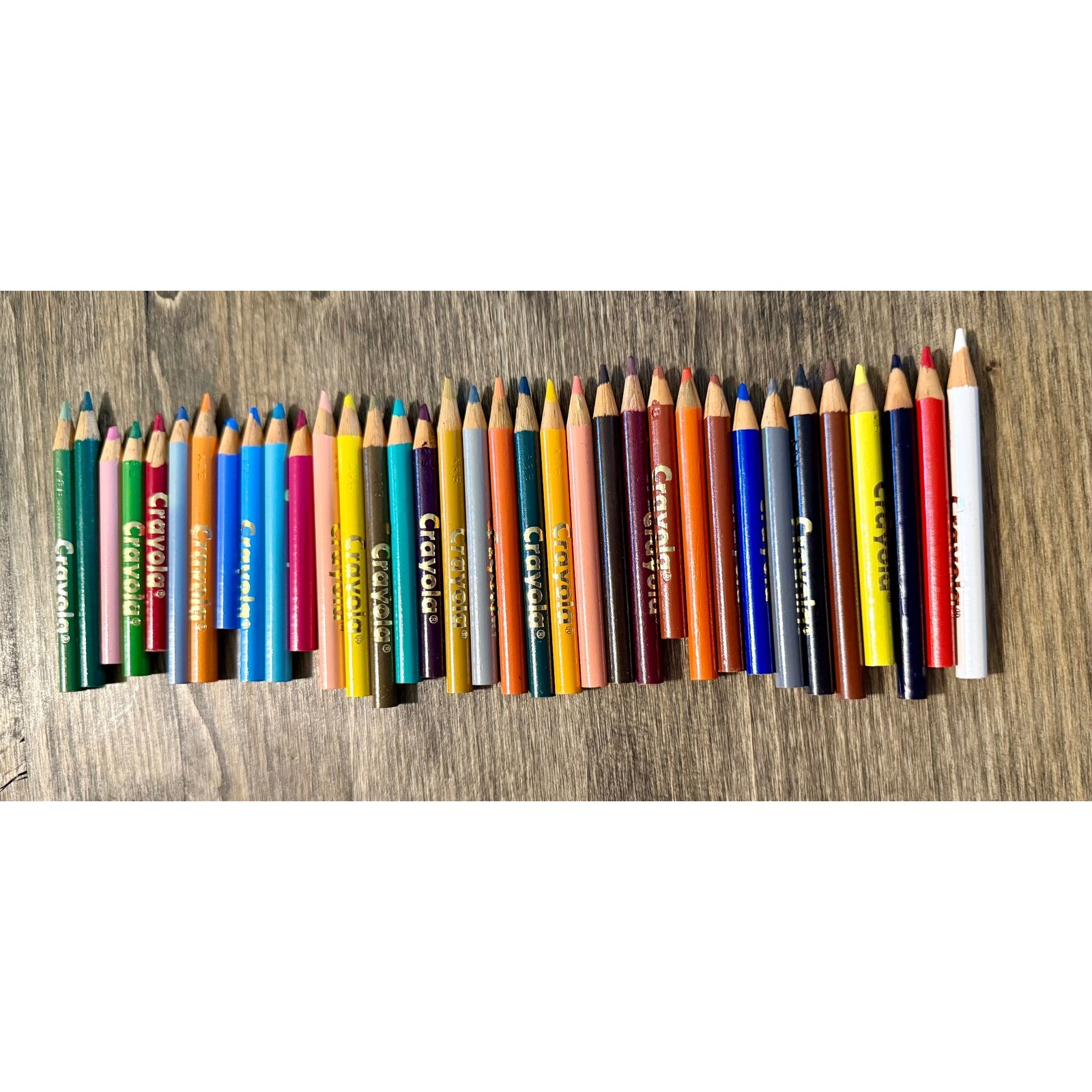 Crayola Colored Pencils 36 Count Short Multicolor Good Vintage 1997 Art Supplies