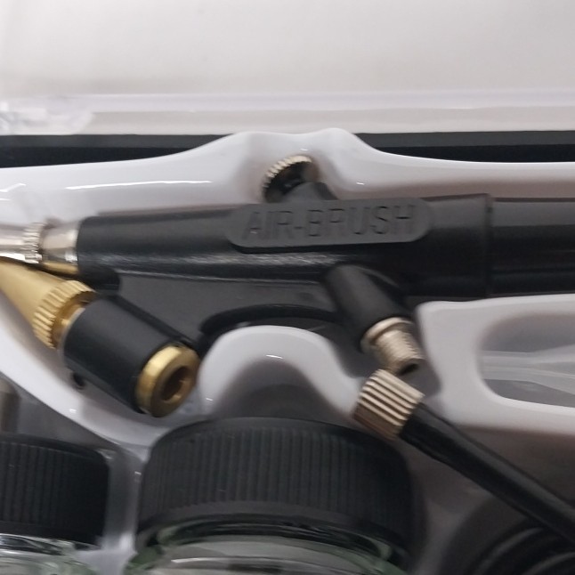 HS-38 Air Brush Kit w/ Hose, 2 Glass Jars, Accessories & Instructions