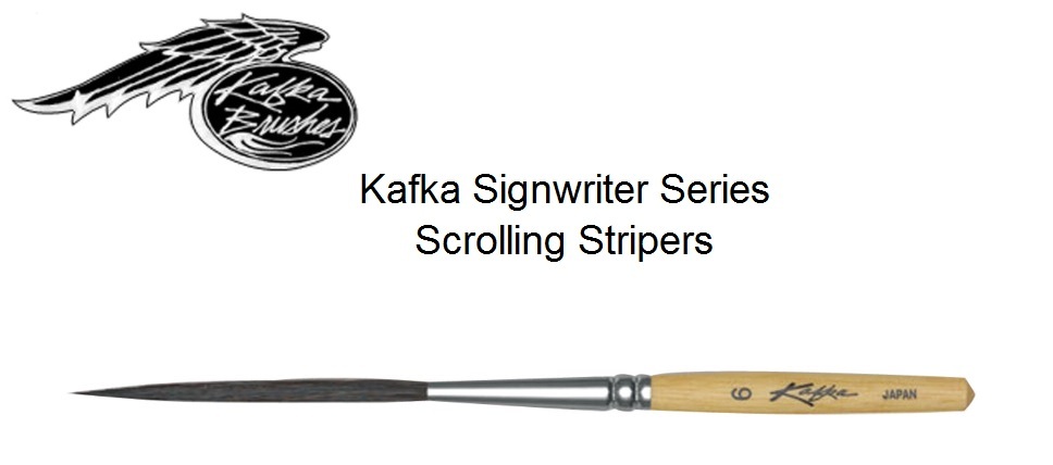 KAFKA SIGNWRITER SCROLLING STRIPER BRUSH PINSTRIPING PAINT SIGNS