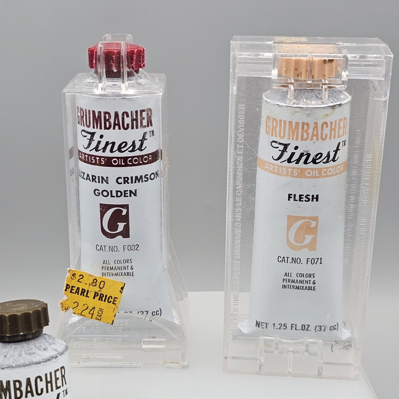 Lot of 6 Grumbacher Finest Artist Oil Color Paints + Gel – See Details