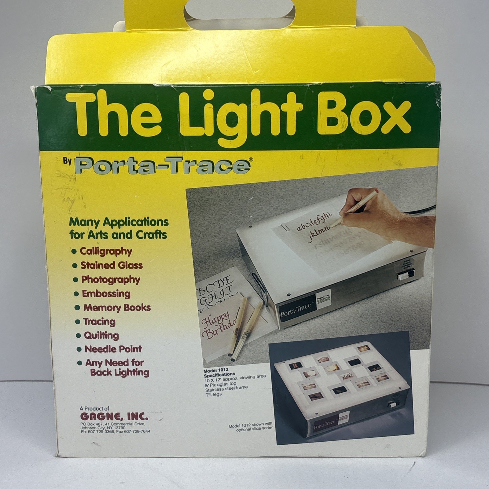 Porta-Trace Light Box Model 1012 8W Standard Bulbs Tattoo Patterns Art Drawing