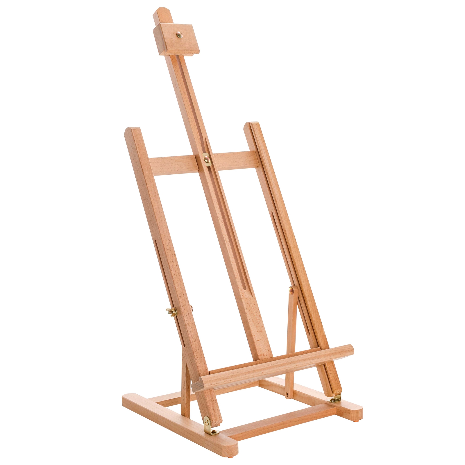 U.S. Art Supply 38″ High Tabletop Wooden H-Frame Studio Easel, Artist Adjustable