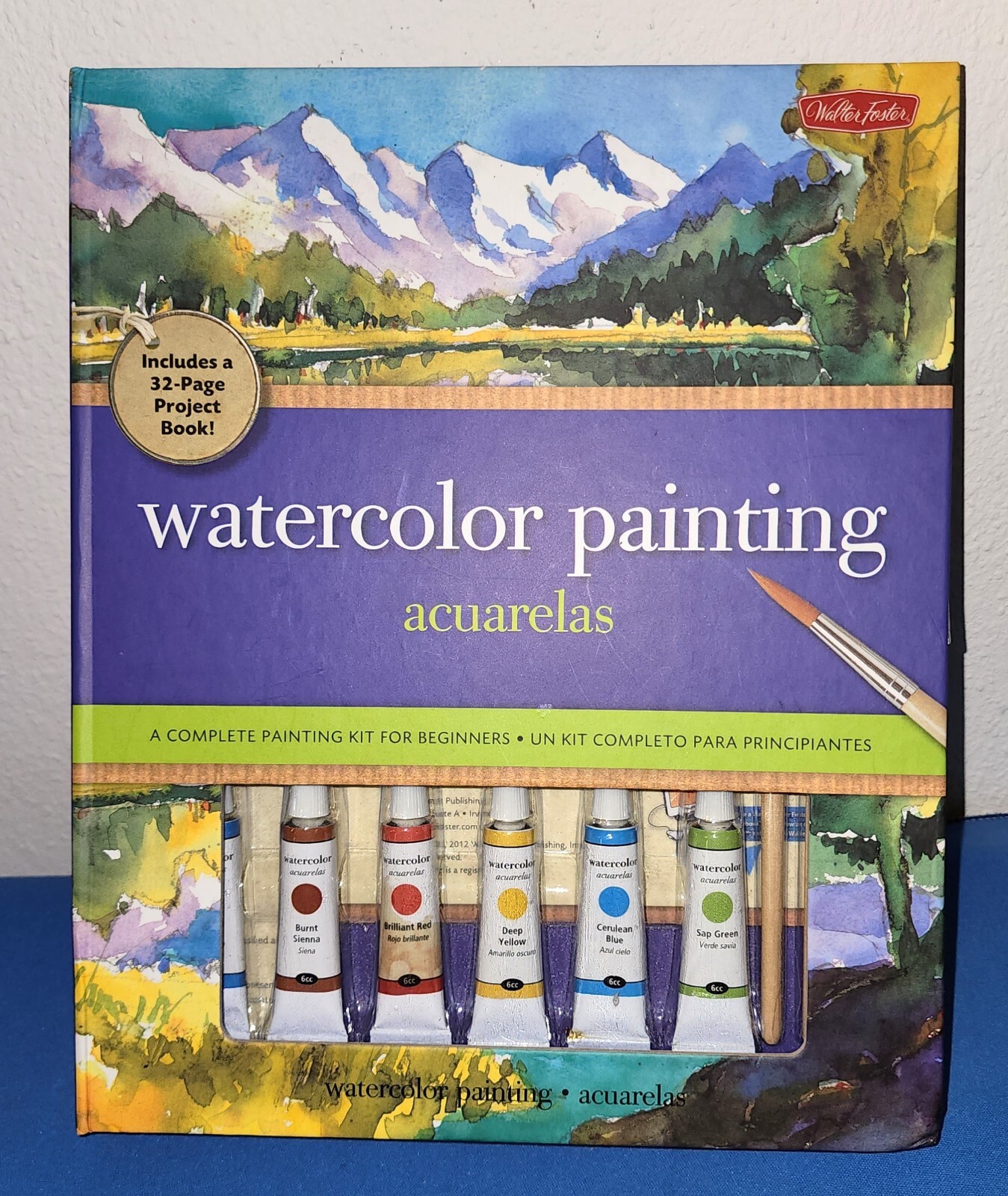 Watercolor Painting Kit Walter Foster 32 Page Project Manual PLUS Paint