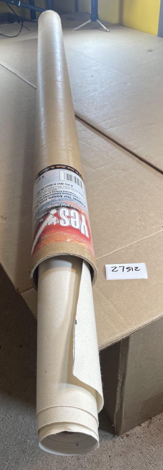 Yes! All Media Cotton Canvas Partial Roll 54″ Art Supply Painting 27S12