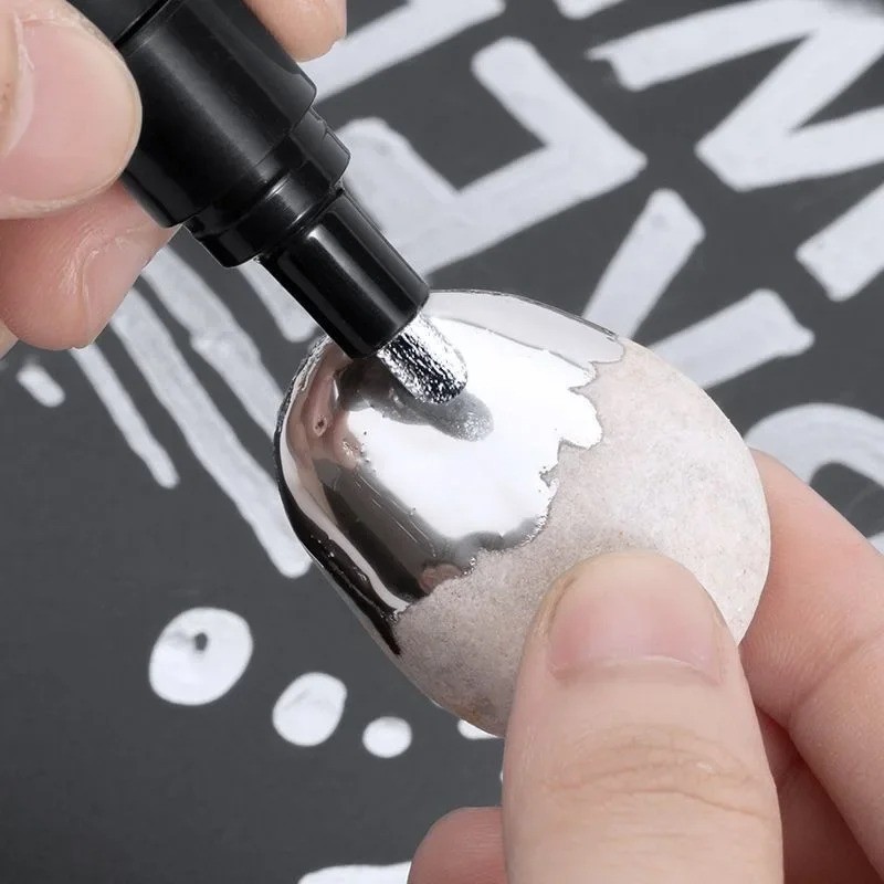Liquid Chrome Mirror Marker Pens Waterproof Diy Paint Pen Craftwork Pen