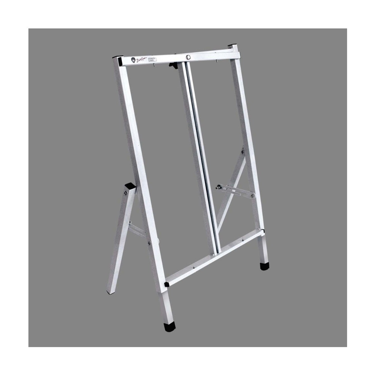 Bob Ross 2-in-1Floor Standing Tabletop Studio Easel – 4 Legged Metal (White)
