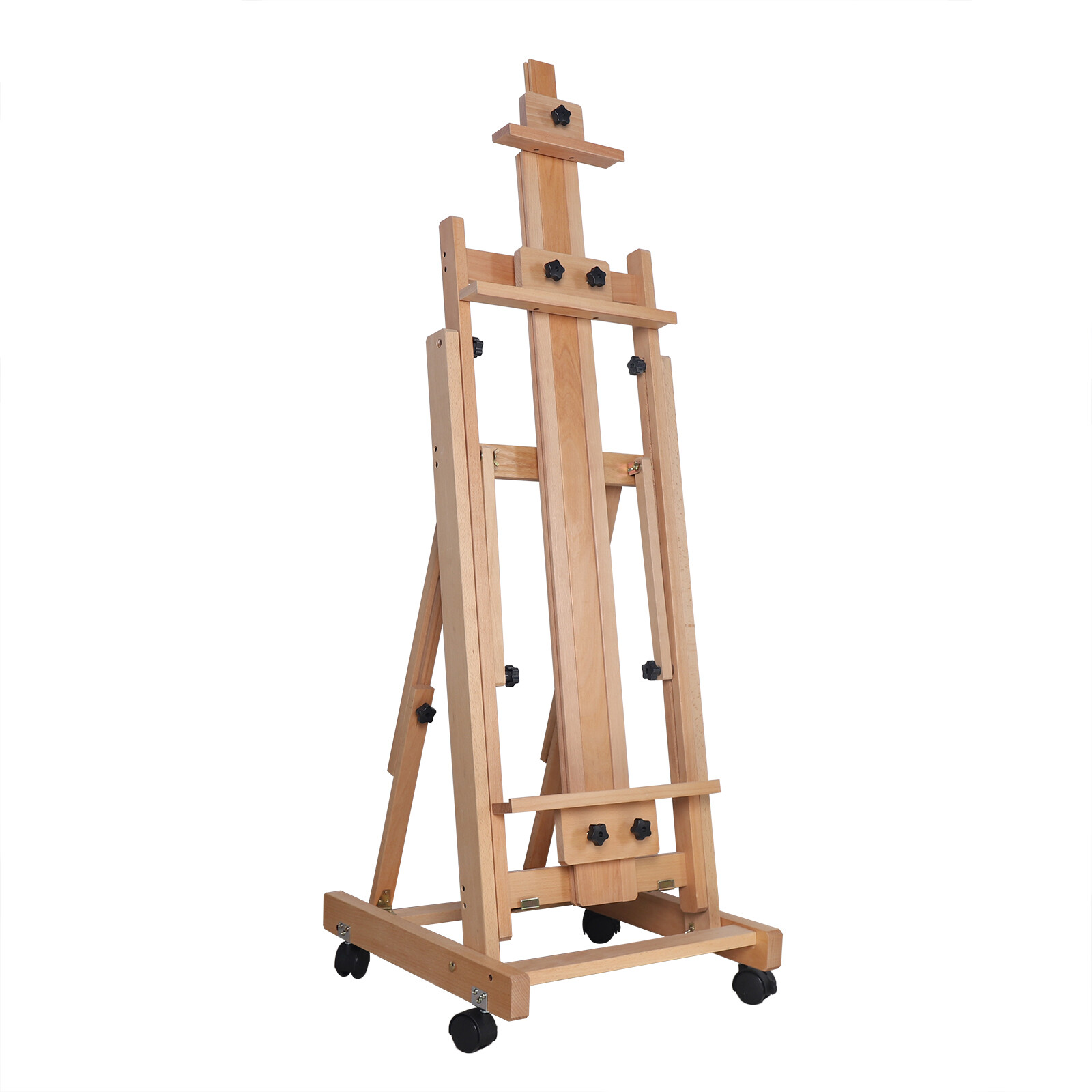56 to 91″ Adjustable Large Movable Artist Studio Easel Wooden Art Stand H-Frame