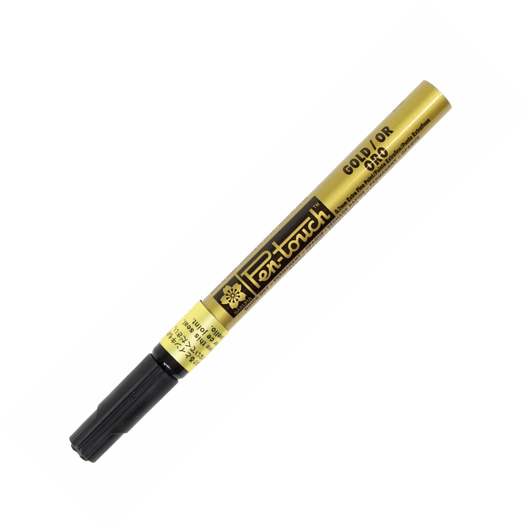 41101 Sakura Pen-Touch Paint Marker, Extra Fine 0.7mm, Metallic Gold, Pack of 3