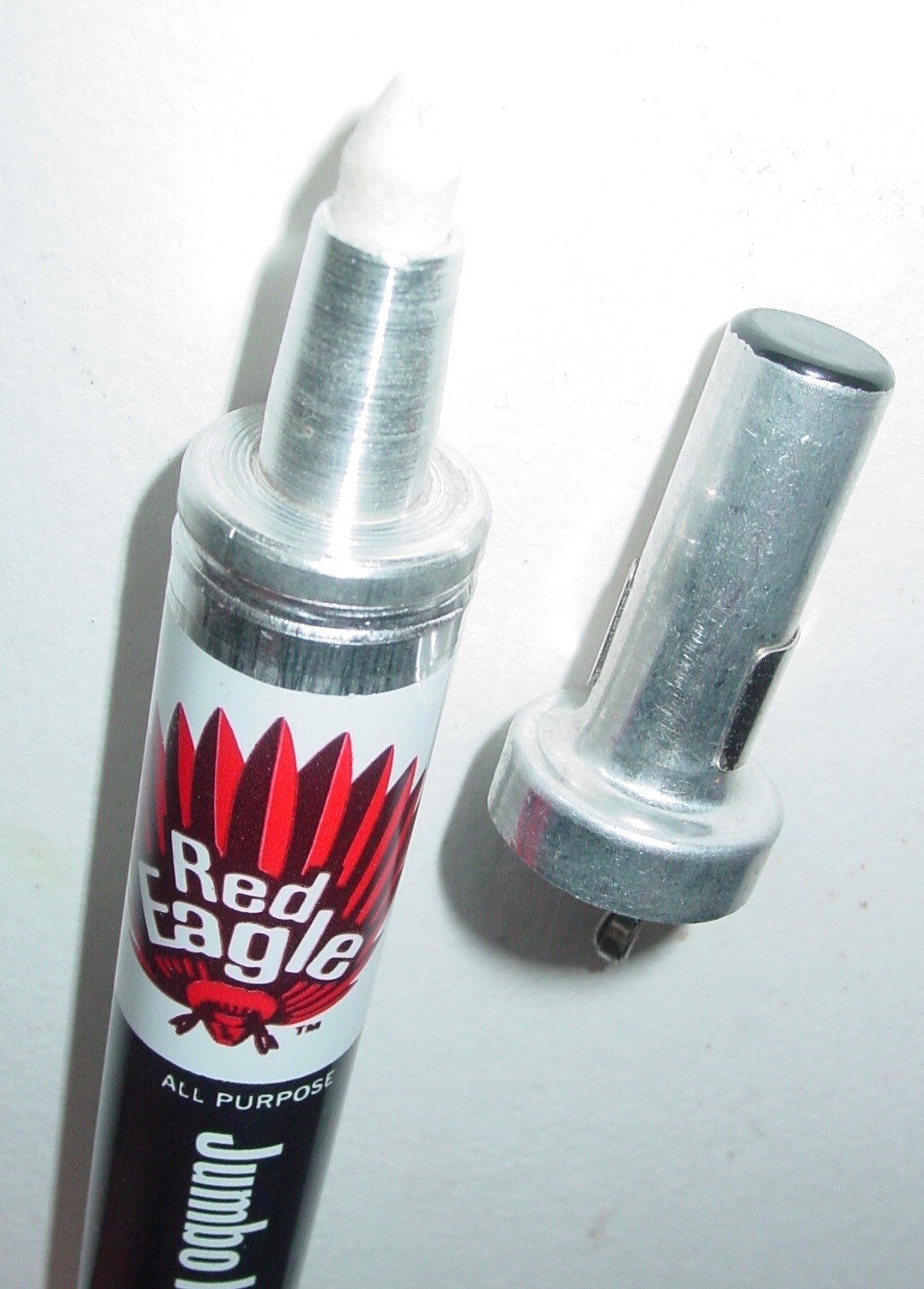 2 Vintage Red Eagle Valve Action Smelly Permanent Black Ink Art Markers USA NOS