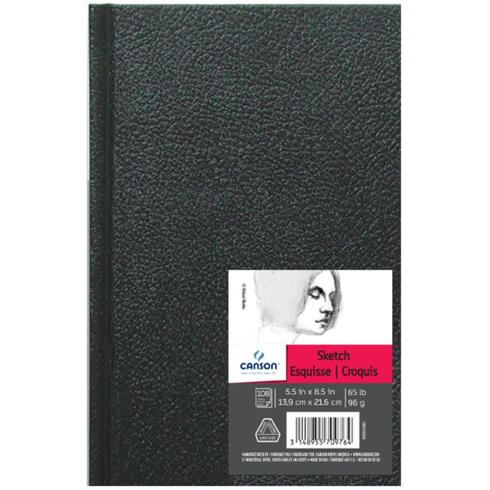 Artist Series Sketch Book, Hardbound, 5.5×8.5 inches, 108 Sheets – Lay Flat A…