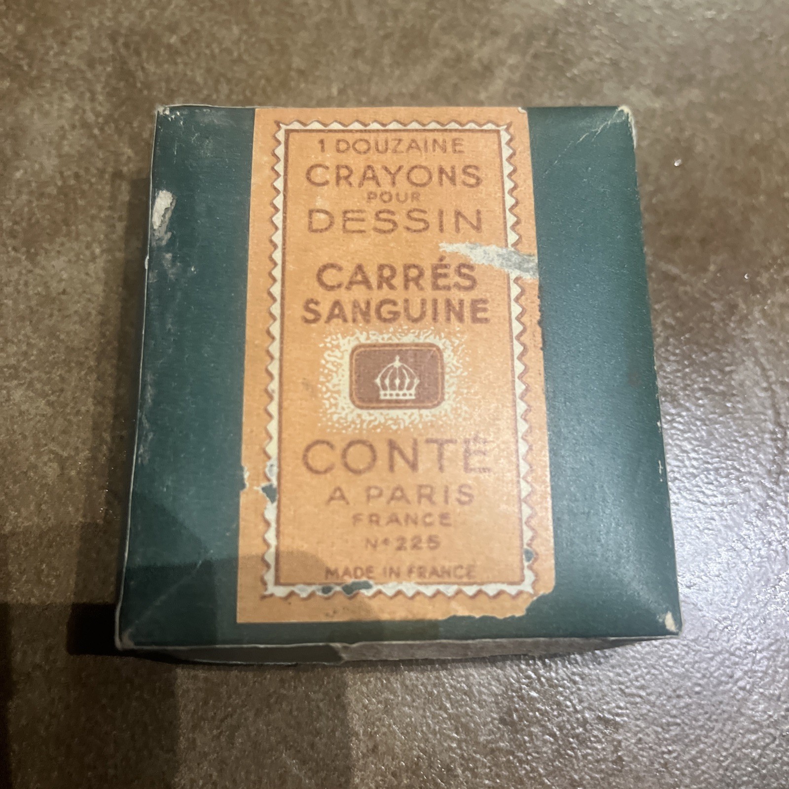 VTG 1 Dousaine Crayons Pour Dessin Carres Sanguine Paris France Rare