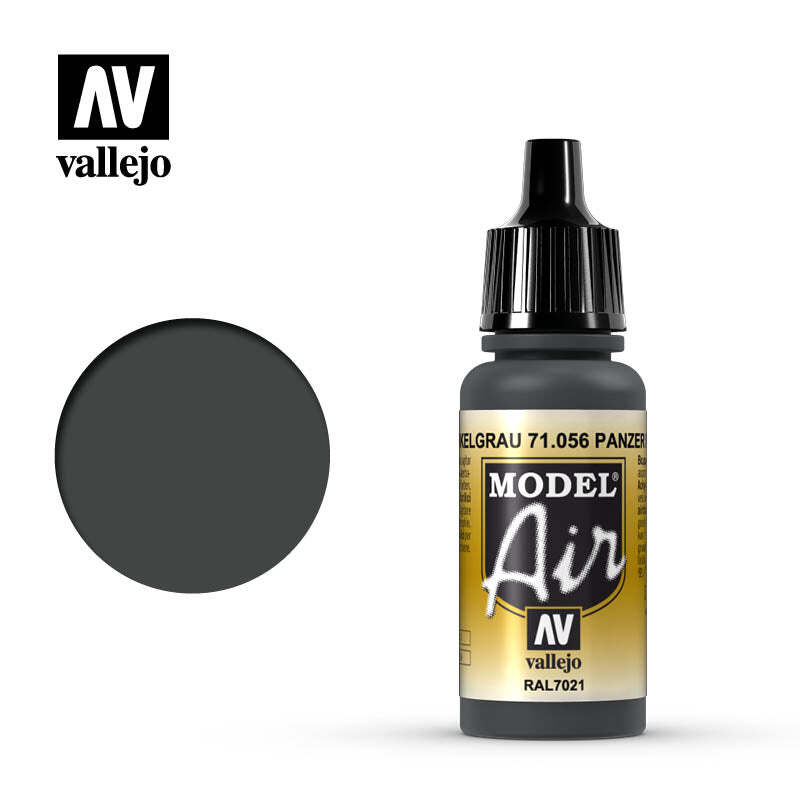 Vallejo 71056 Model Air Panzer Dark Gray Acrylic Paint 17ml – US