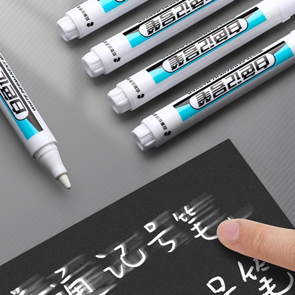 White Paint Marker Pen Waterproof Bike Car Tyre Tire Marker Permanent Pens Lot