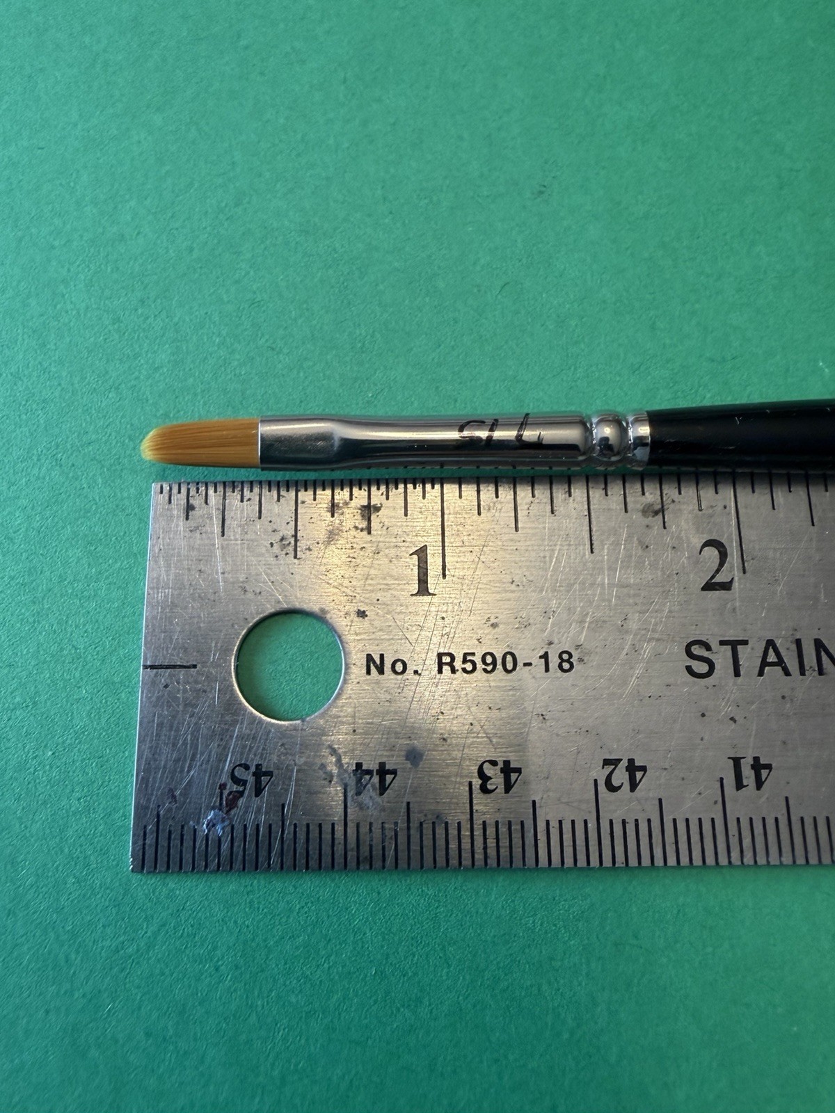 Vintage Loew-Cornell 7500 Filbert size 4 Golden Taklon Watercolor brush NEW