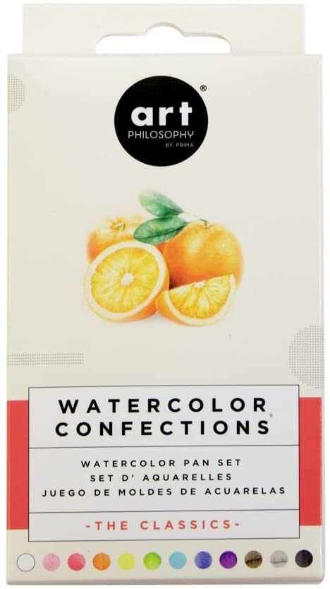 Prima Watercolor Confections Watercolor Pans – The Classics – 12/Pkg