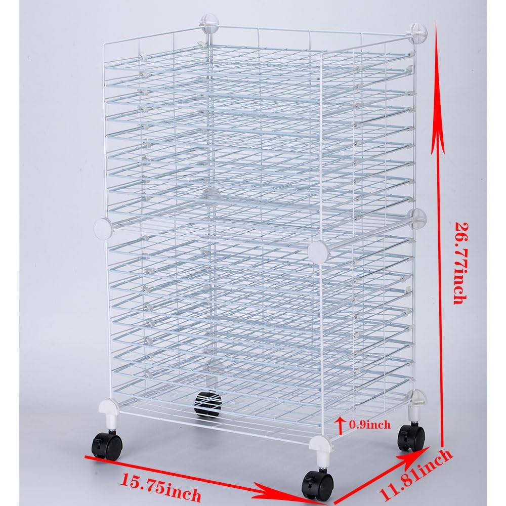 Art Drying Rack Removable Shelves ，Wall Art Drying Rack，Art Organizer for Kid…