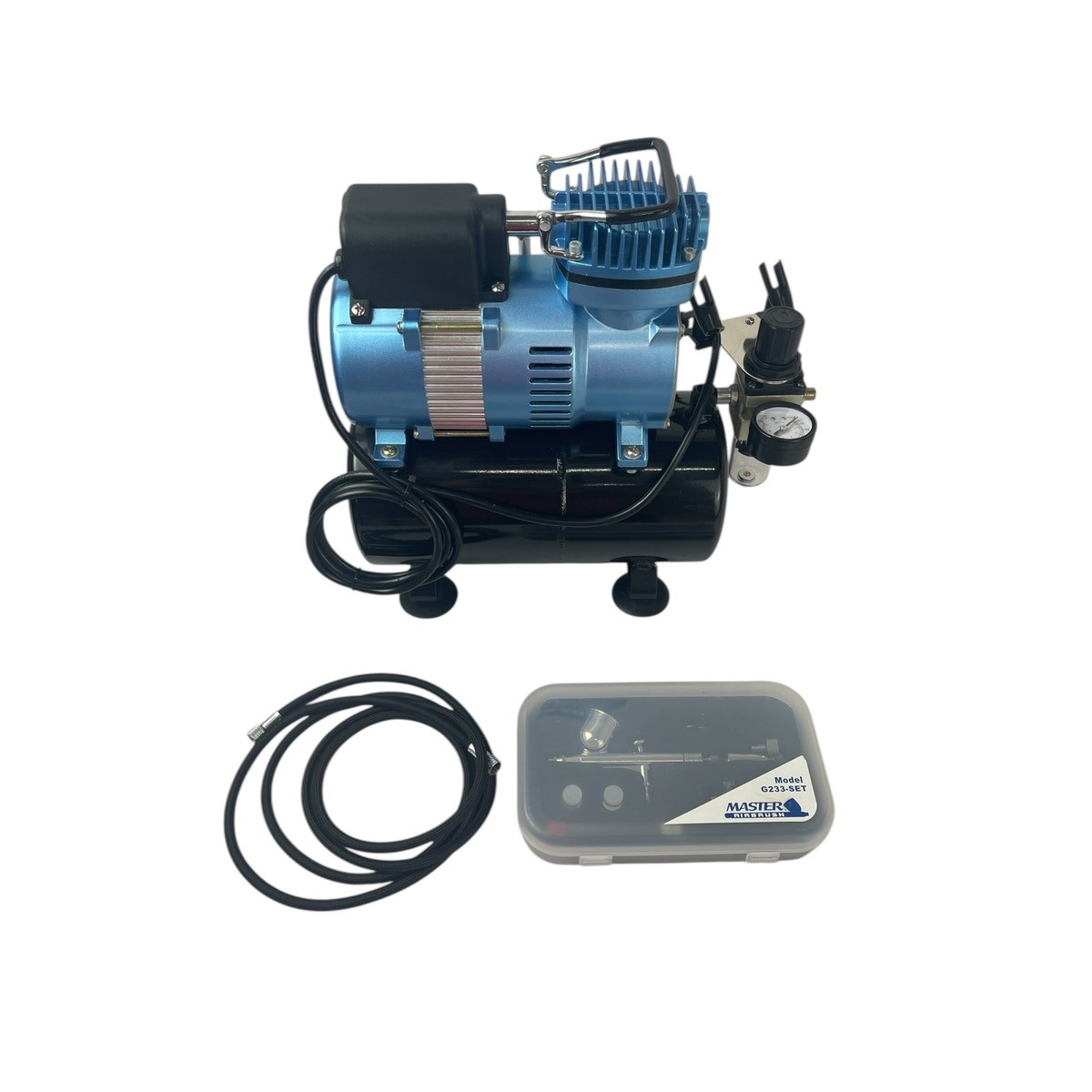 Master Airbrush 1/5 HP Cool Runner II Dual Fan Tank Air Compressor K (CSC053310)