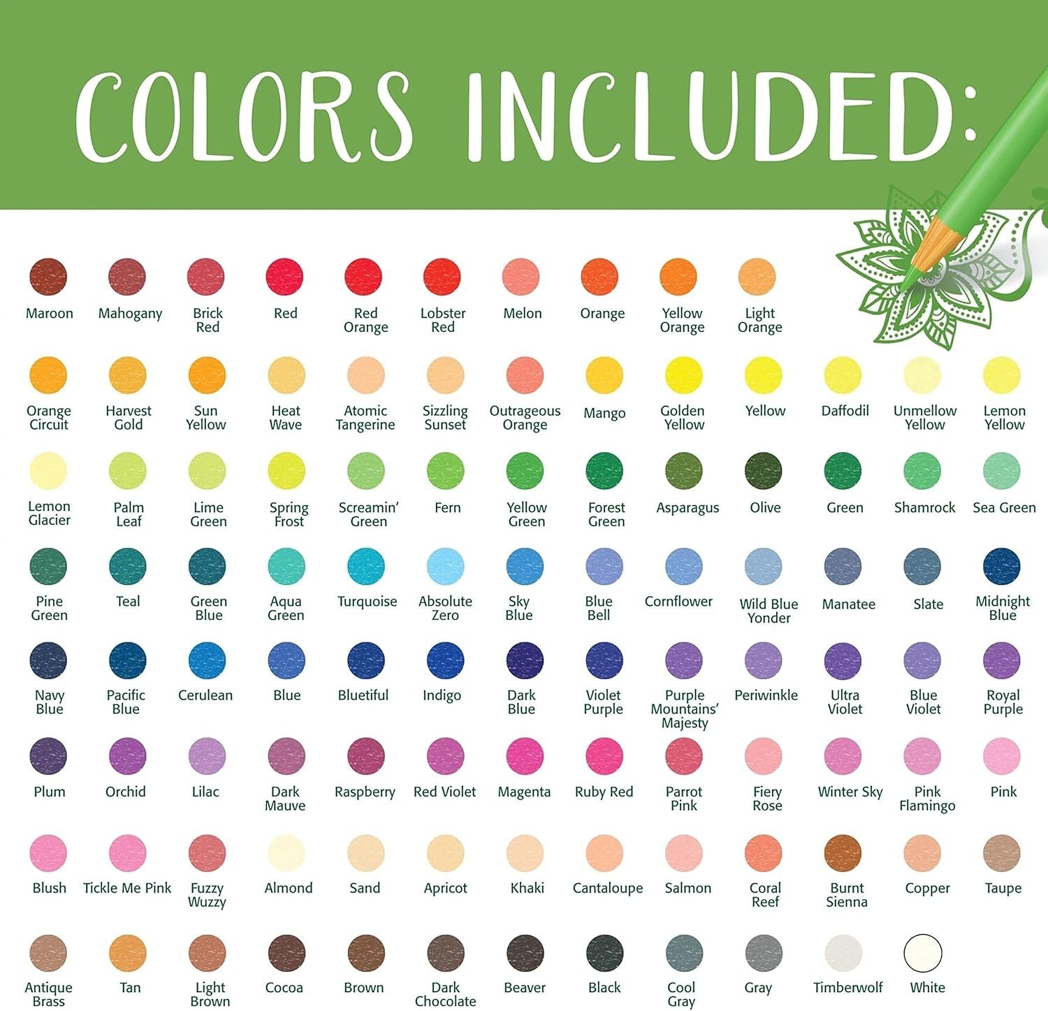 Crayola Adult Colored Pencil Set (100ct), Premium Coloring Pencils