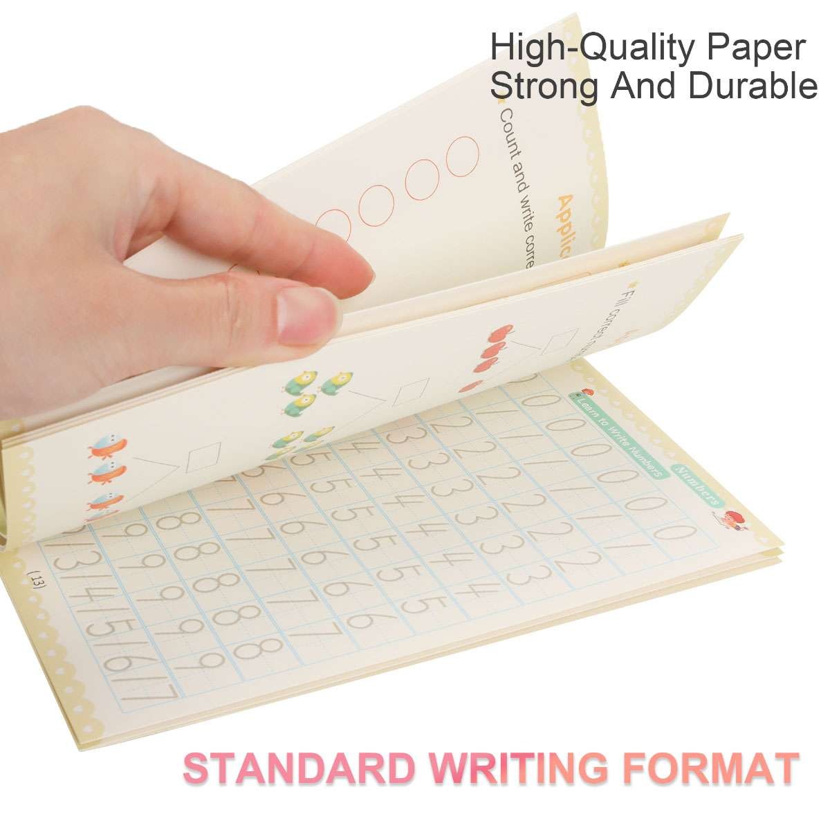 32Pcs Magic Practice Copybook Groove Children Reusable English Writing Book kids
