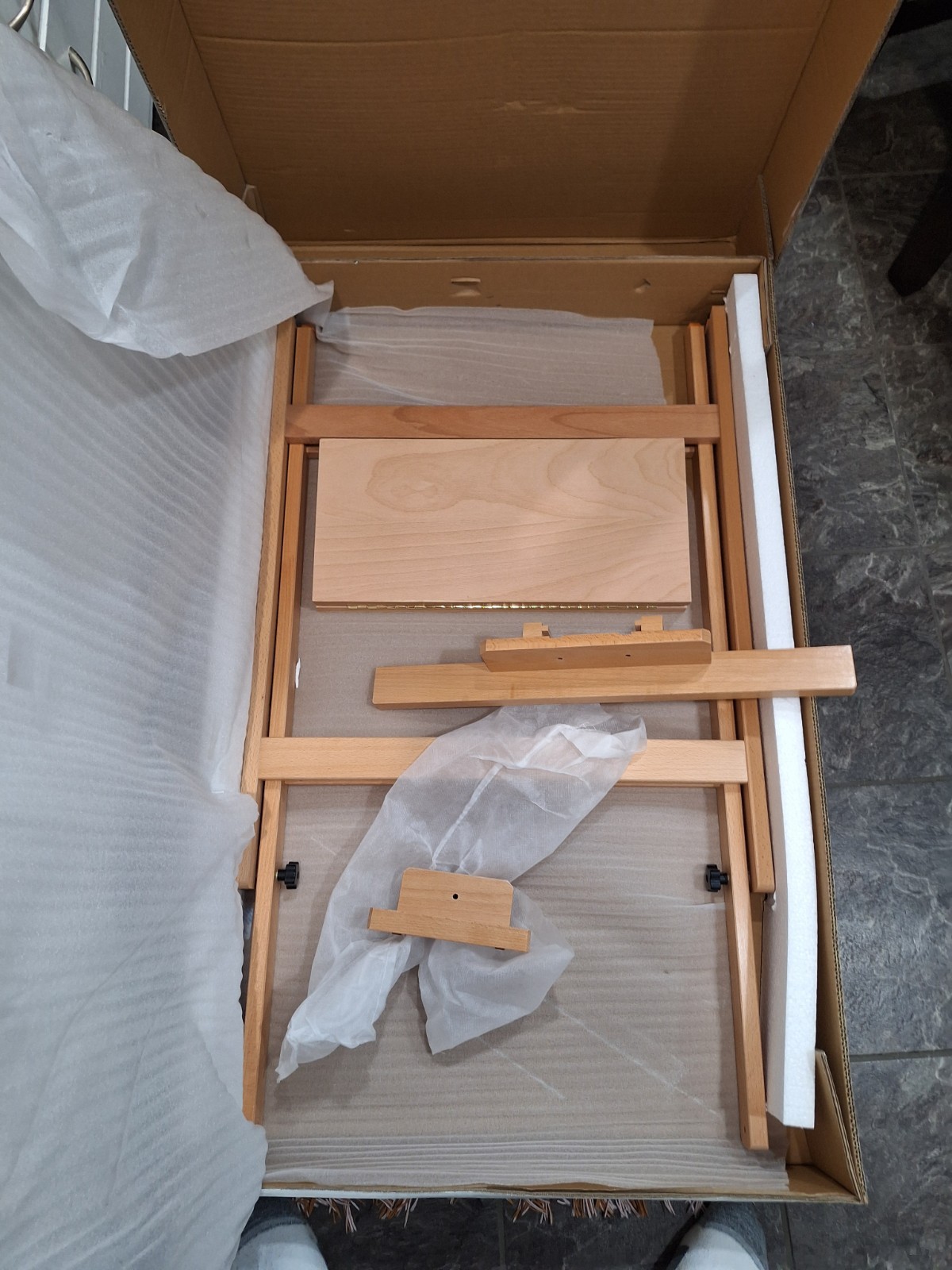 Blick Convertible Studio Easel 61”. Hand-Sanded Beechwood